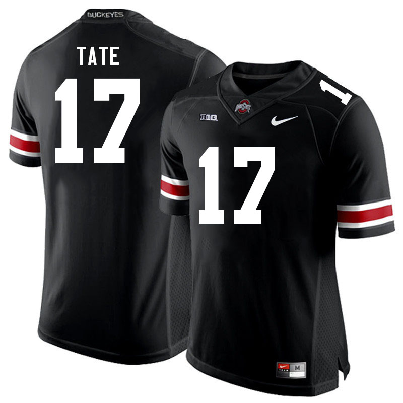 Ohio State Buckeyes Carnell Tate Men's #17 Black Authentic Stitched College Football Jersey